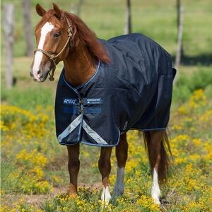 Horseware Ireland Amigo 400g Navy Turnout Horse Blanket Equestrian size 84